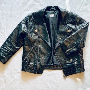 Pre-owned: H&M Kids Faux Leather Biker Jacket